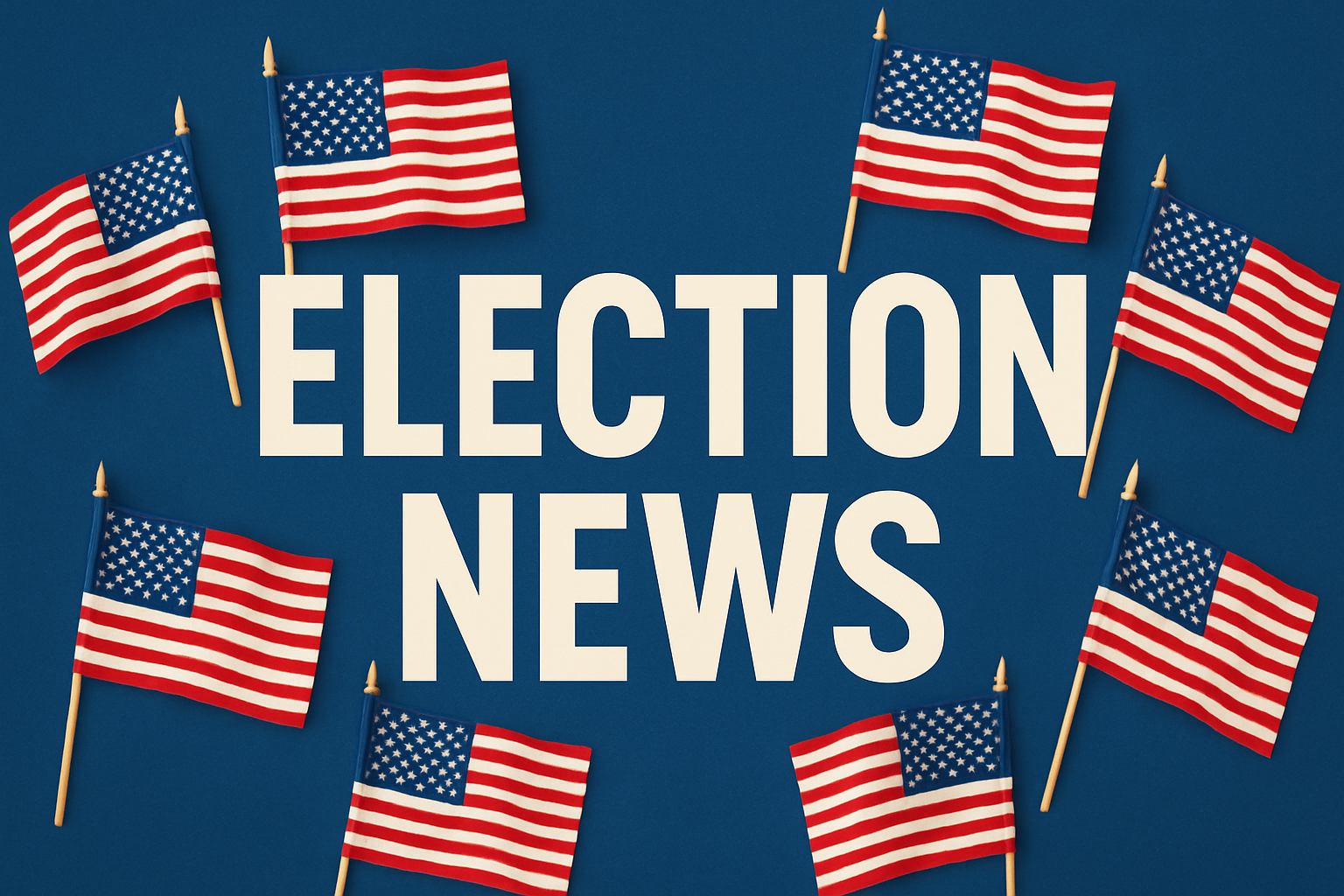 Election news small flags